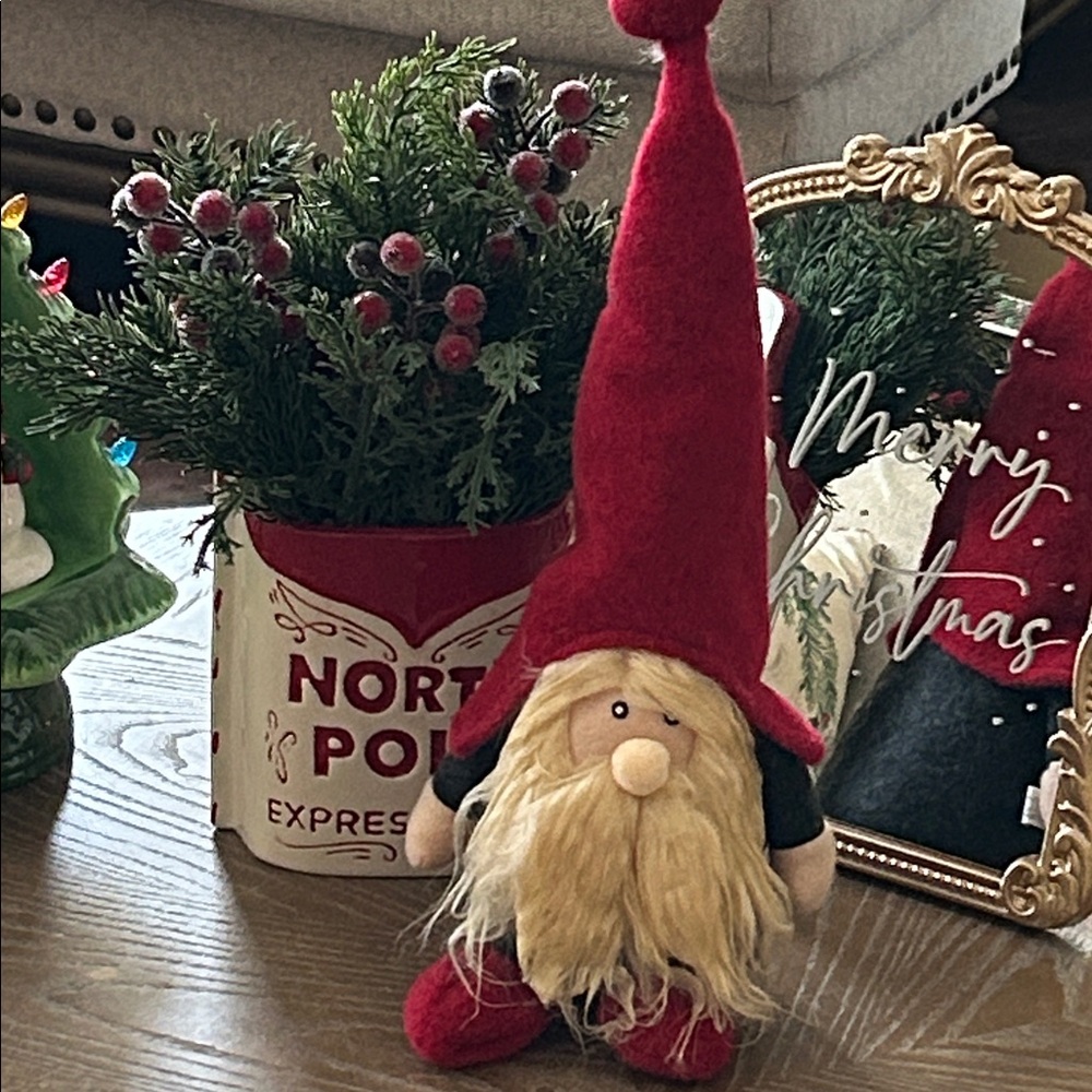 NEW! Enchanted Garden Christmas Holiday Winter Sweater Gnome